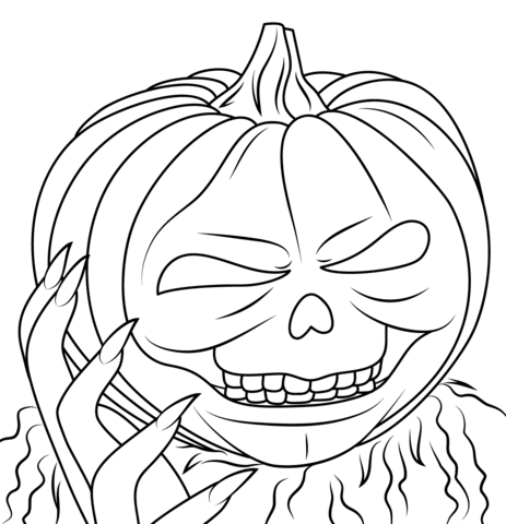 Coloring page pumpkin goosebumps